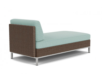 Lloyd Flanders™ Elements Left Arm Chaise with Loom Arm and Back - Bark