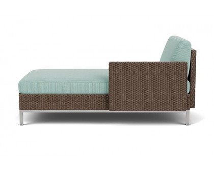 Lloyd Flanders™ Elements Left Arm Chaise with Loom Arm and Back - Bark