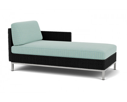 Lloyd Flanders™ Elements Left Arm Chaise with Loom Arm and Back - Ebony