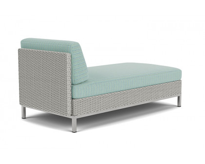 Lloyd Flanders™ Elements Left Arm Chaise with Loom Arm and Back - Platinum