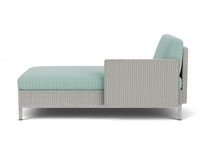 Lloyd Flanders™ Elements Left Arm Chaise with Loom Arm and Back - Platinum