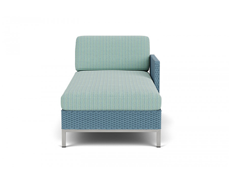 Lloyd Flanders™ Elements Left Arm Chaise with Loom Arm and Back - Stillwater