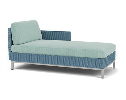 Lloyd Flanders™ Elements Left Arm Chaise with Loom Arm and Back - Stillwater