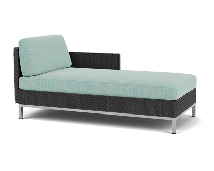 Lloyd Flanders™ Elements Left Arm Chaise with Loom Arm and Back - Charcoal