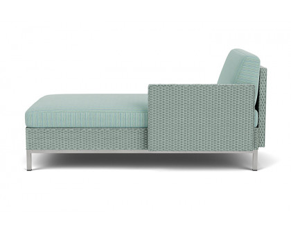 Lloyd Flanders™ Elements Left Arm Chaise with Loom Arm and Back - Sea Glass