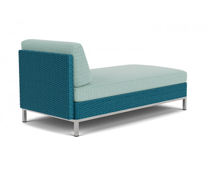 Lloyd Flanders™ Elements Left Arm Chaise with Loom Arm and Back - Peacock