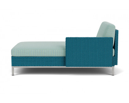 Lloyd Flanders™ Elements Left Arm Chaise with Loom Arm and Back - Peacock