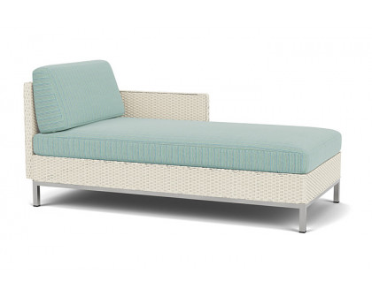 Lloyd Flanders™ Elements Left Arm Chaise with Loom Arm and Back - Ivory