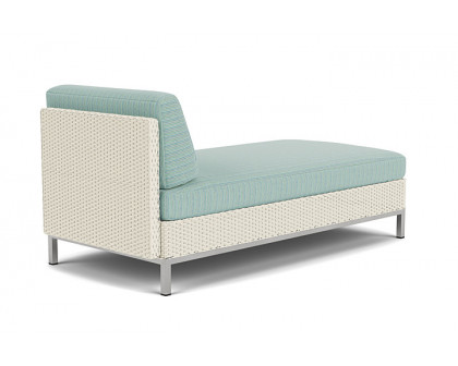 Lloyd Flanders™ Elements Left Arm Chaise with Loom Arm and Back - Ivory