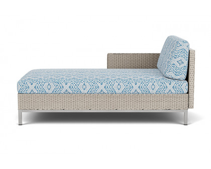 Lloyd Flanders™ Elements Right Arm Chaise with Loom Arm and Back - Linen