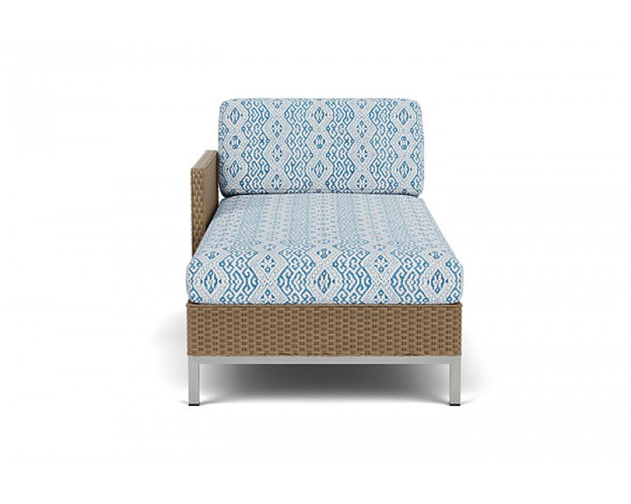 Lloyd Flanders™ Elements Right Arm Chaise with Loom Arm and Back - Fawn