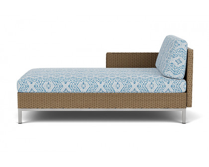 Lloyd Flanders™ Elements Right Arm Chaise with Loom Arm and Back - Fawn