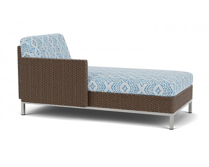 Lloyd Flanders™ Elements Right Arm Chaise with Loom Arm and Back - Bark