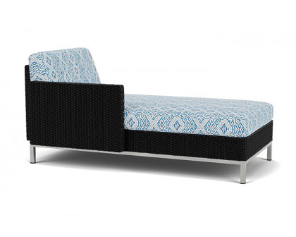 Lloyd Flanders™ Elements Right Arm Chaise with Loom Arm and Back - Ebony