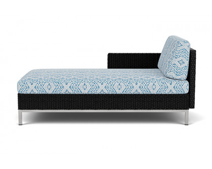 Lloyd Flanders™ Elements Right Arm Chaise with Loom Arm and Back - Ebony