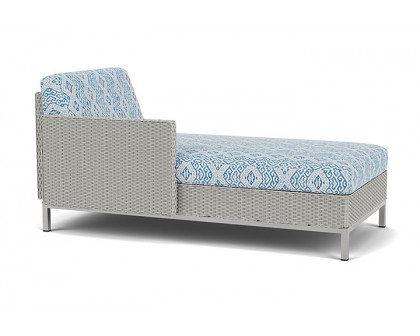 Lloyd Flanders™ Elements Right Arm Chaise with Loom Arm and Back - Platinum