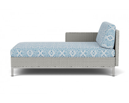 Lloyd Flanders™ Elements Right Arm Chaise with Loom Arm and Back - Platinum