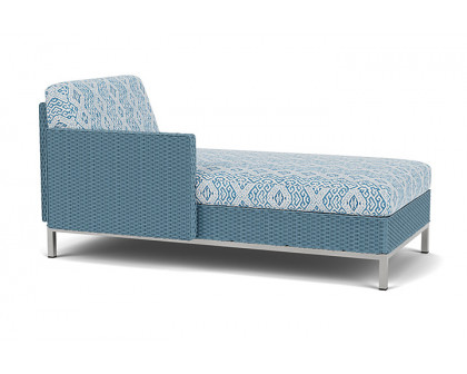 Lloyd Flanders™ Elements Right Arm Chaise with Loom Arm and Back - Stillwater