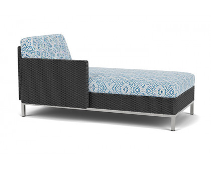 Lloyd Flanders™ Elements Right Arm Chaise with Loom Arm and Back - Charcoal