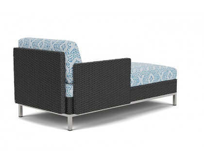 Lloyd Flanders™ Elements Right Arm Chaise with Loom Arm and Back - Charcoal