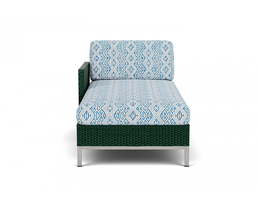 Lloyd Flanders™ Elements Right Arm Chaise with Loom Arm and Back - Woodland