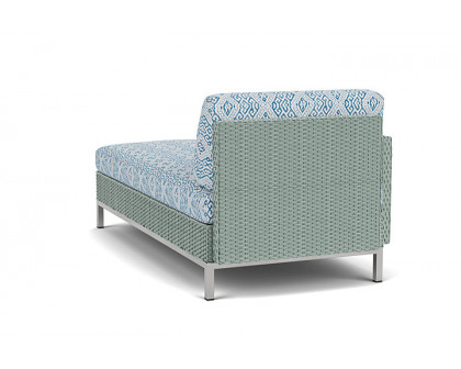 Lloyd Flanders™ Elements Right Arm Chaise with Loom Arm and Back - Sea Glass