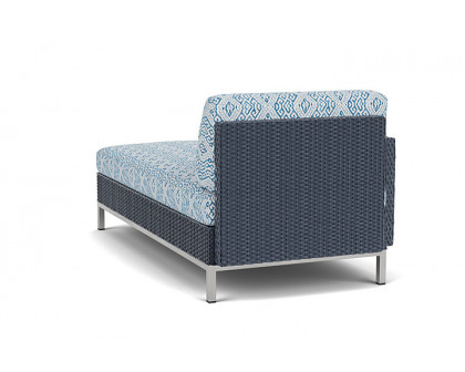 Lloyd Flanders™ Elements Right Arm Chaise with Loom Arm and Back - Denim Blue