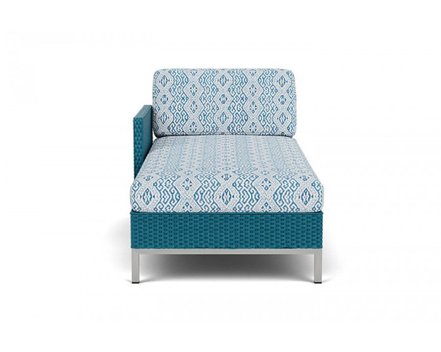 Lloyd Flanders™ Elements Right Arm Chaise with Loom Arm and Back - Peacock