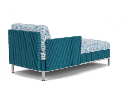 Lloyd Flanders™ Elements Right Arm Chaise with Loom Arm and Back - Peacock