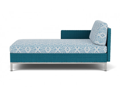 Lloyd Flanders™ Elements Right Arm Chaise with Loom Arm and Back - Peacock