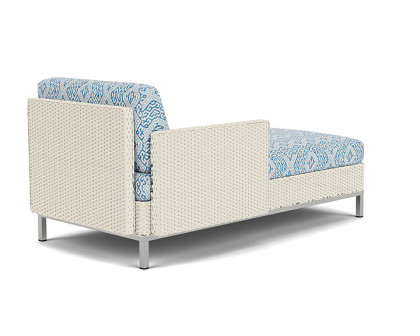 Lloyd Flanders™ Elements Right Arm Chaise with Loom Arm and Back - Ivory