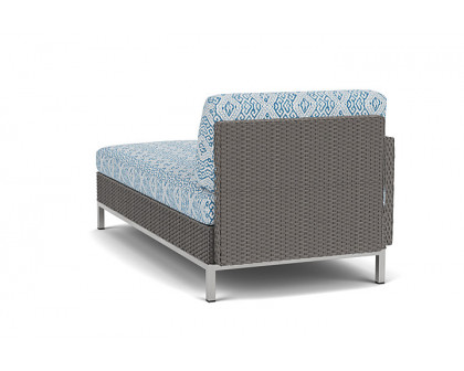 Lloyd Flanders™ Elements Right Arm Chaise with Loom Arm and Back - Pewter