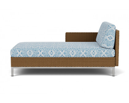 Lloyd Flanders™ Elements Right Arm Chaise with Loom Arm and Back - Hickory