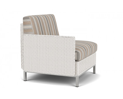 Lloyd Flanders™ Elements Right Arm Lounge Chair with Loom Arm and Back - White