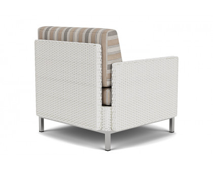 Lloyd Flanders™ Elements Right Arm Lounge Chair with Loom Arm and Back - Matte White