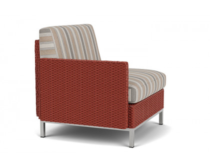 Lloyd Flanders™ Elements Right Arm Lounge Chair with Loom Arm and Back - Terracotta