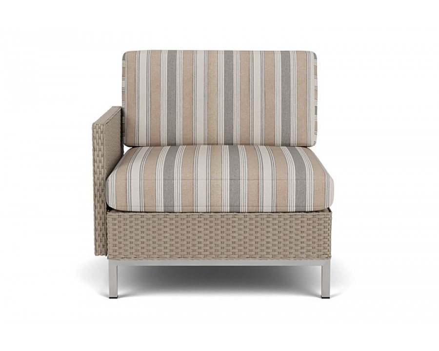 Lloyd Flanders™ Elements Right Arm Lounge Chair with Loom Arm and Back - French Beige