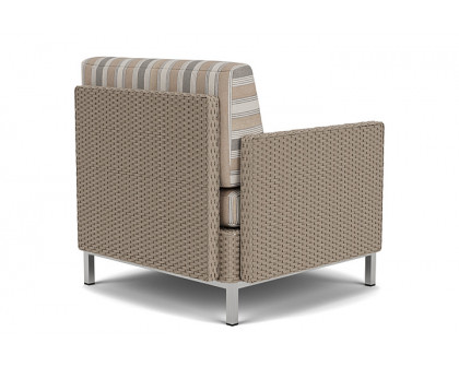 Lloyd Flanders™ Elements Right Arm Lounge Chair with Loom Arm and Back - French Beige