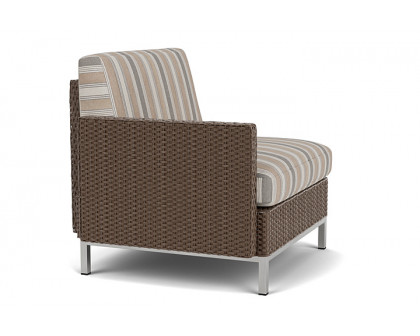 Lloyd Flanders™ Elements Right Arm Lounge Chair with Loom Arm and Back - Bark