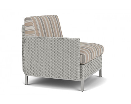 Lloyd Flanders™ Elements Right Arm Lounge Chair with Loom Arm and Back - Platinum