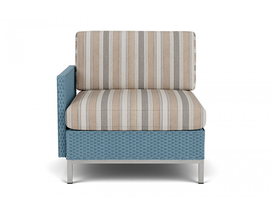 Lloyd Flanders™ Elements Right Arm Lounge Chair with Loom Arm and Back - Stillwater