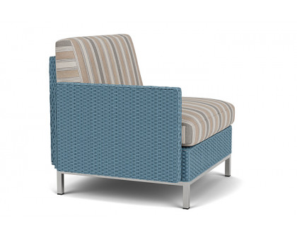 Lloyd Flanders™ Elements Right Arm Lounge Chair with Loom Arm and Back - Stillwater