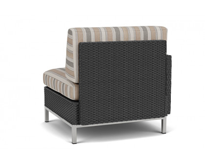 Lloyd Flanders™ Elements Right Arm Lounge Chair with Loom Arm and Back - Charcoal