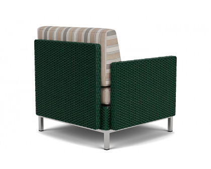 Lloyd Flanders™ Elements Right Arm Lounge Chair with Loom Arm and Back - Woodland