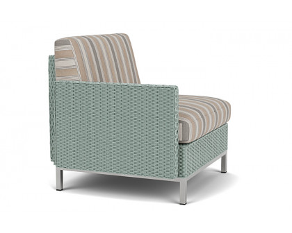 Lloyd Flanders™ Elements Right Arm Lounge Chair with Loom Arm and Back - Sea Glass