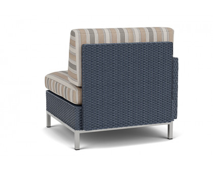 Lloyd Flanders™ Elements Right Arm Lounge Chair with Loom Arm and Back - Denim Blue