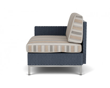 Lloyd Flanders™ Elements Right Arm Lounge Chair with Loom Arm and Back - Denim Blue