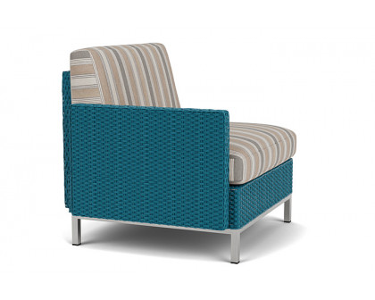 Lloyd Flanders™ Elements Right Arm Lounge Chair with Loom Arm and Back - Peacock