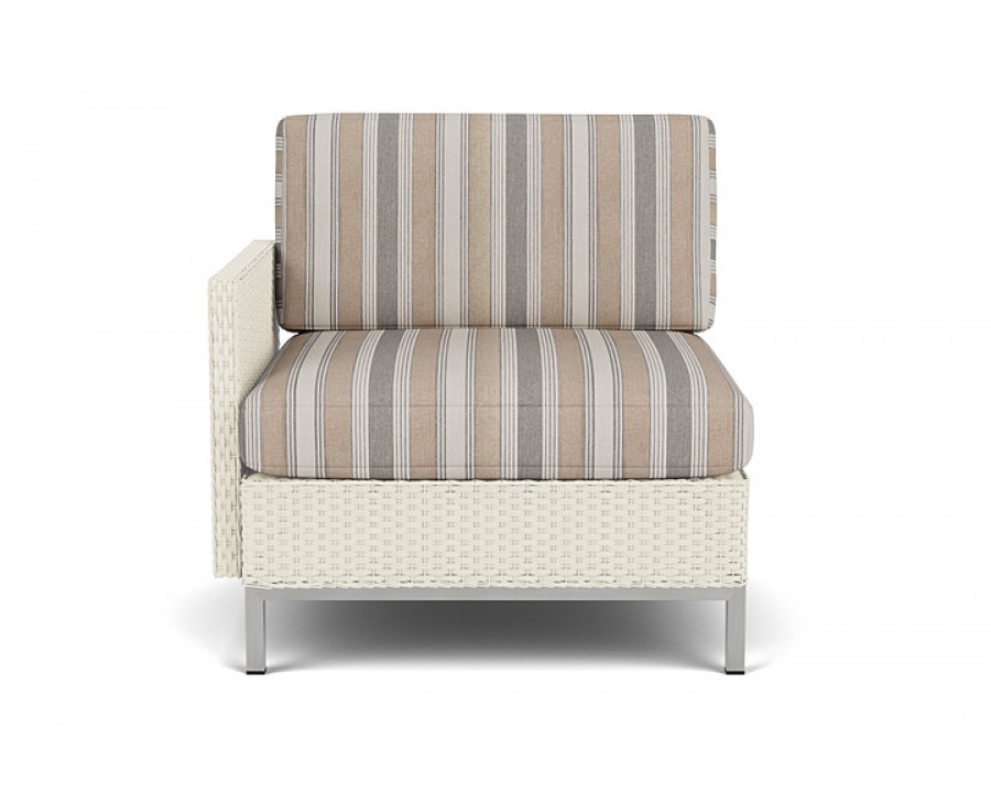 Lloyd Flanders™ Elements Right Arm Lounge Chair with Loom Arm and Back - Ivory