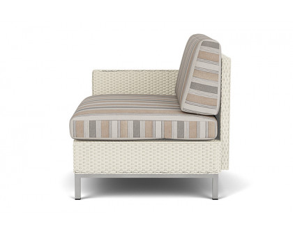 Lloyd Flanders™ Elements Right Arm Lounge Chair with Loom Arm and Back - Ivory